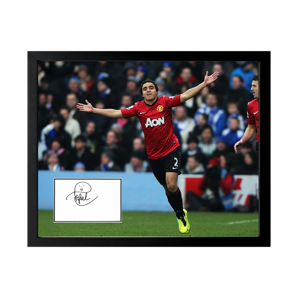 Rafael Da Silva Signed Manchester United Cut Deluxe Mount Frame