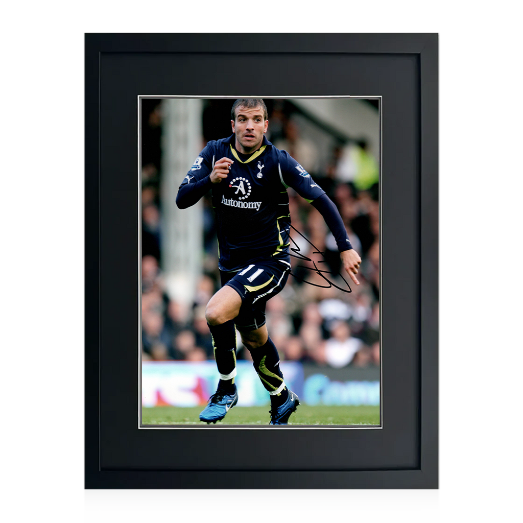 Rafael van der Vaart Signed Tottenham Hotspur Image Deluxe Mount Frame