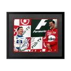 Ralf Schumacher Signed 16x12 Image Deluxe Mount Frame (ACG Cert)