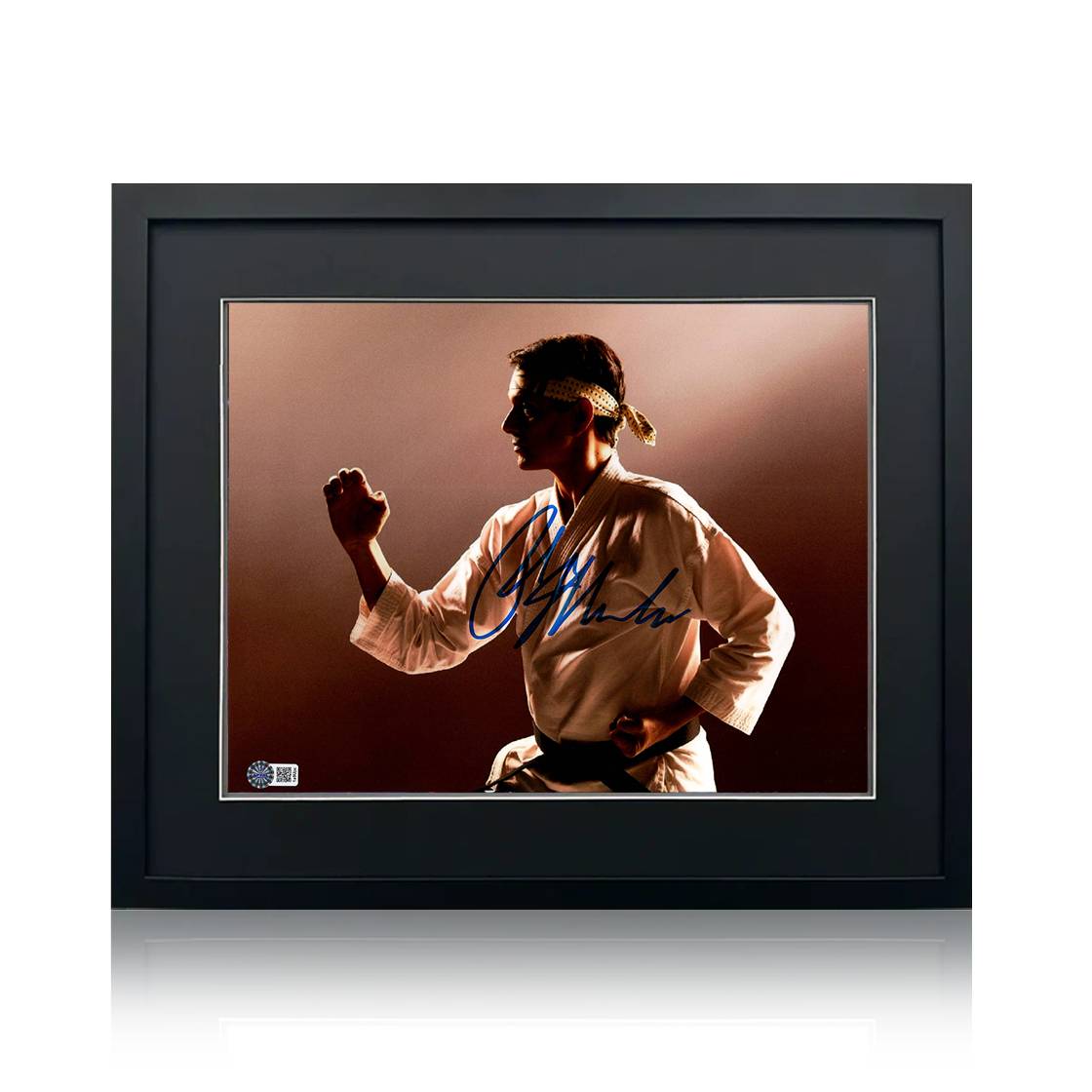Ralph Macchio Signed Cobra Kai Image Compact Frame (AFTAL Authentication)