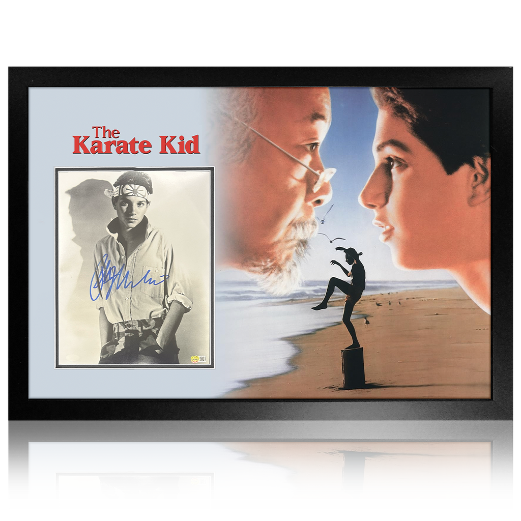 Ralph Macchio Signed The Karate Kid Image Premium Frame (AFTAL Authenticated)