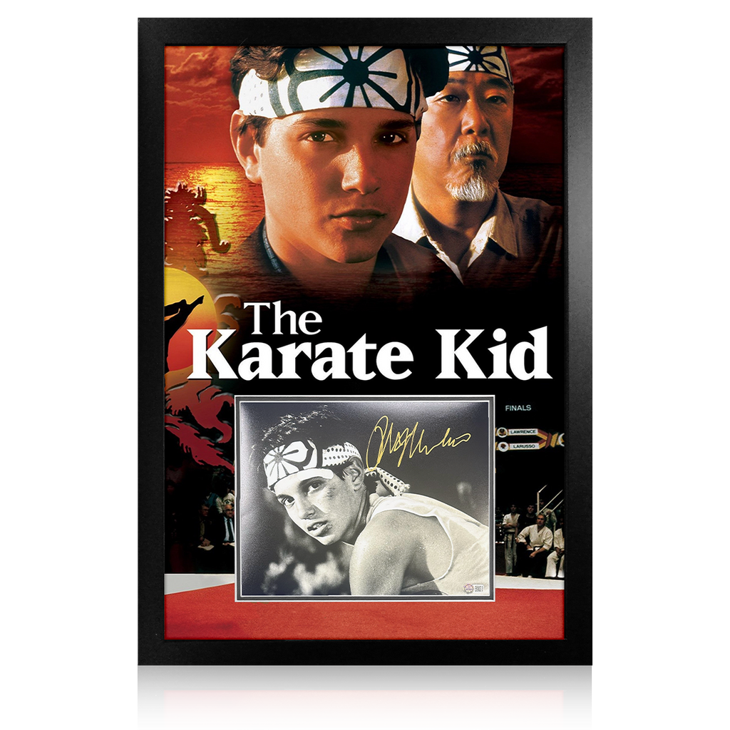 Ralph Macchio Signed The Karate Kid Image Premium Frame (AFTAL Authenticated)