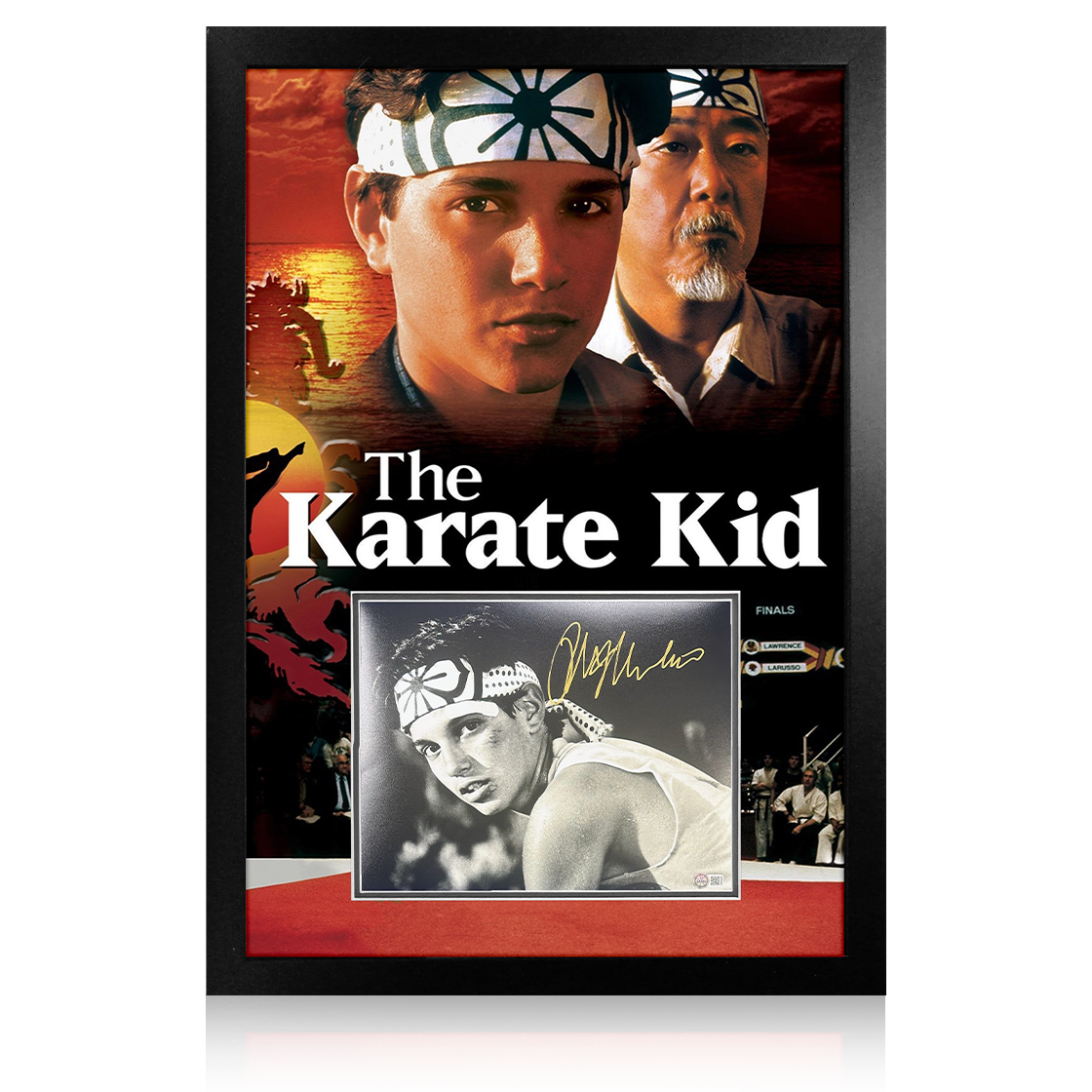 Ralph Macchio Signed The Karate Kid Image Premium Frame (AFTAL Authenticated)