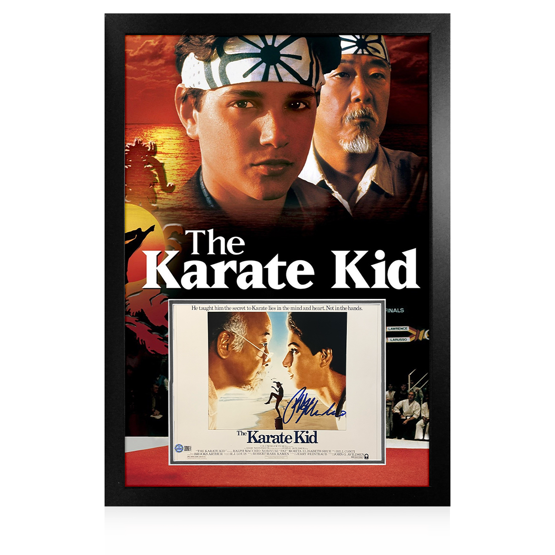 Ralph Macchio Signed The Karate Kid Image Premium Frame (ACOA & AFTAL Authenticated)