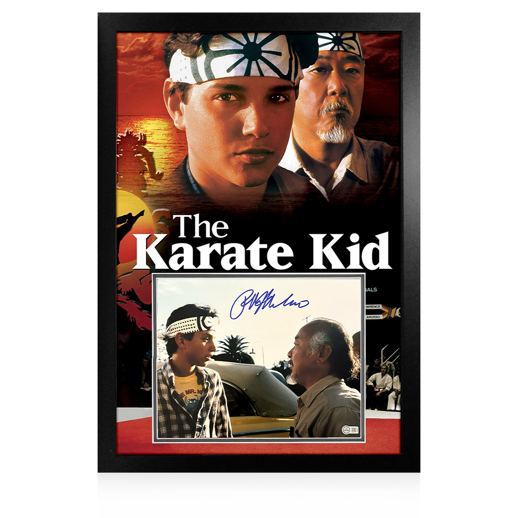 Ralph Macchio Signed The Karate Kid Image Premium Frame (ACOA & AFTAL Authenticated)