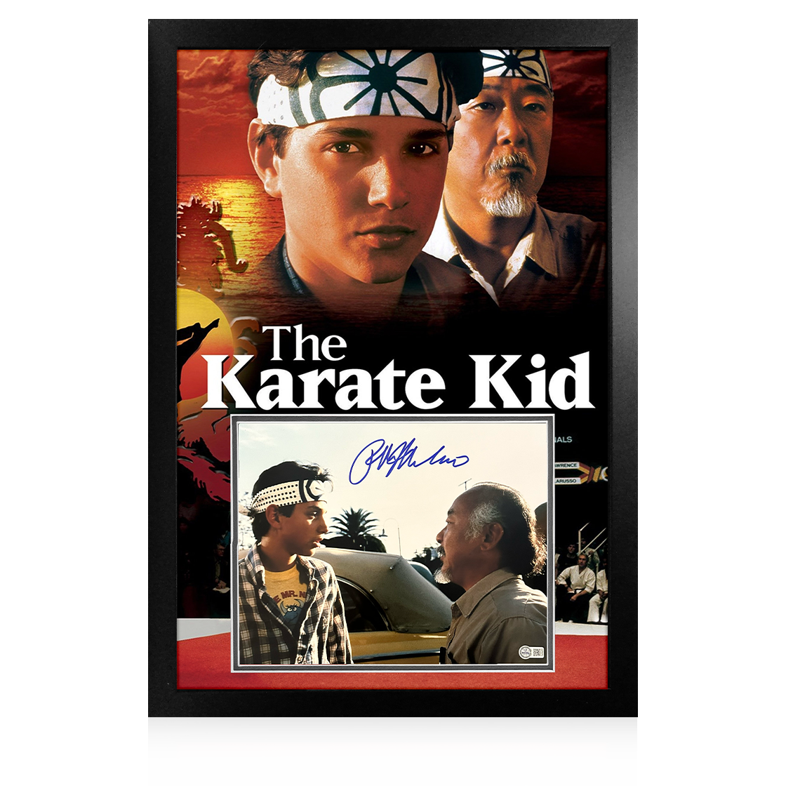 Ralph Macchio Signed The Karate Kid Image Premium Frame (ACOA & AFTAL Authenticated)