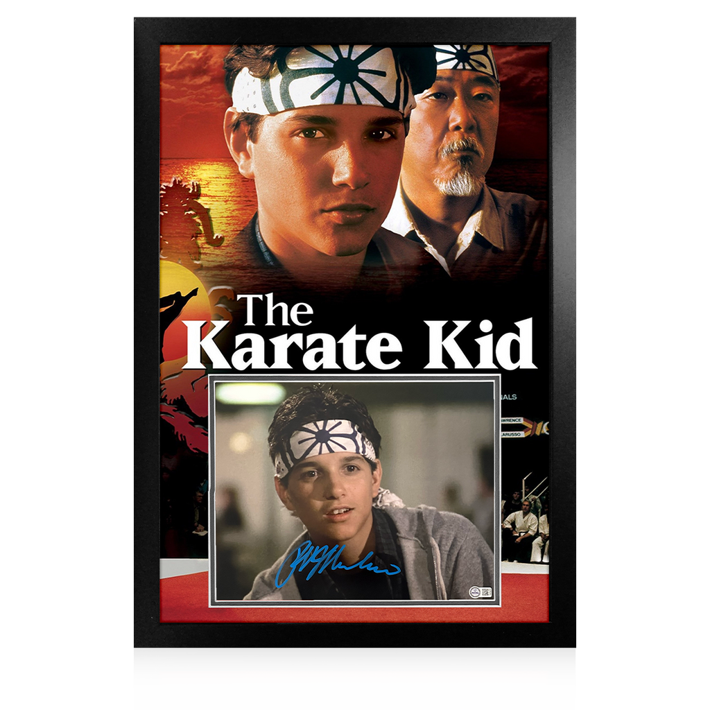 Ralph Macchio Signed The Karate Kid Image Premium Frame (ACOA & AFTAL Authenticated)