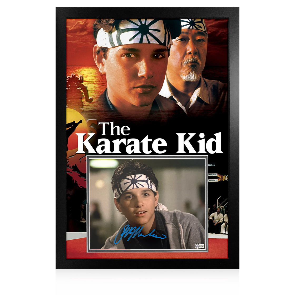 Ralph Macchio Signed The Karate Kid Image Premium Frame (ACOA & AFTAL Authenticated)