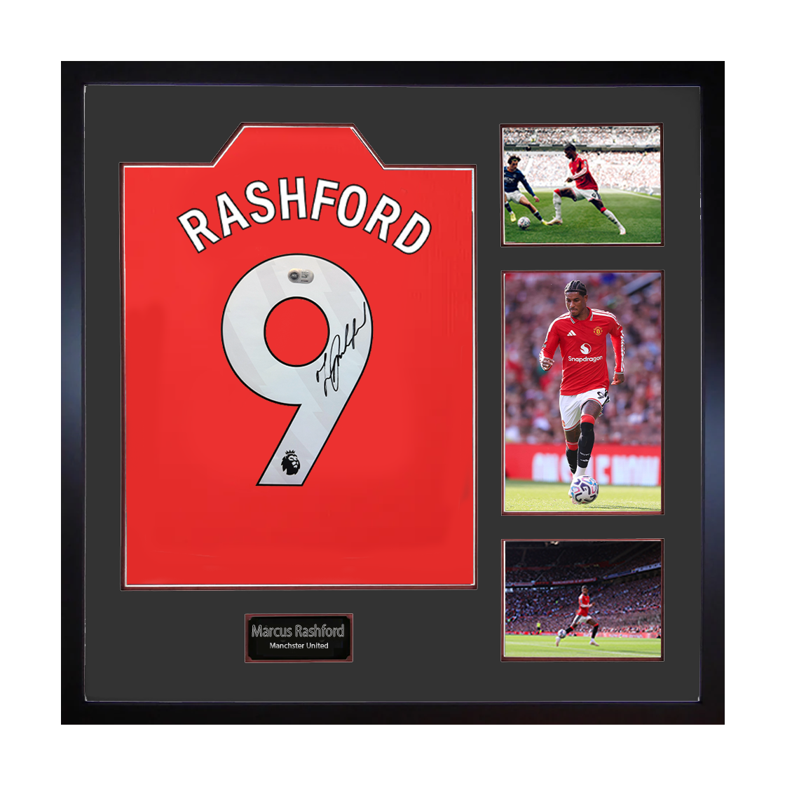 Marcus Rashford Signed Manchester United Shirt Elite Frame (ACG Cert)