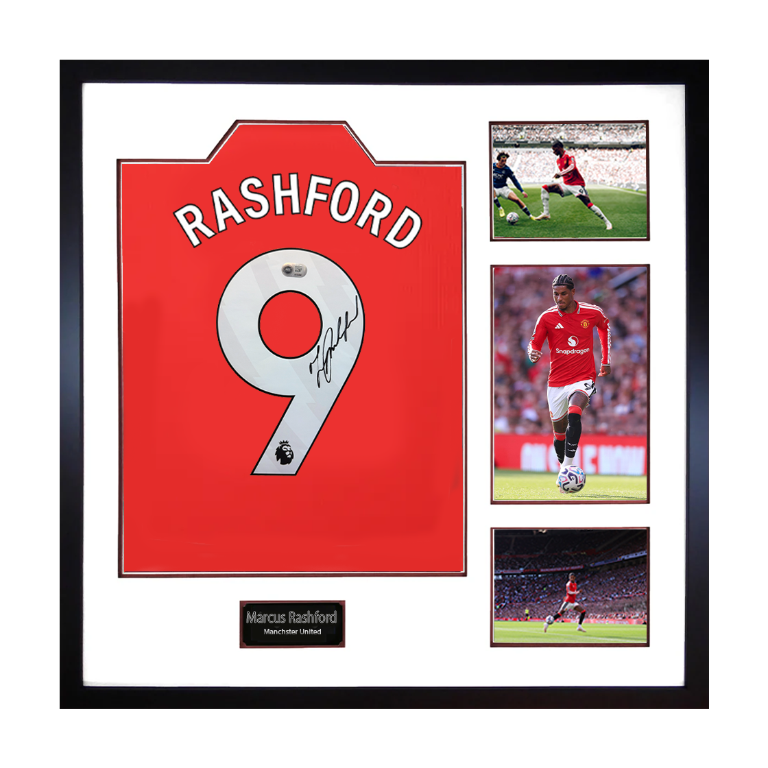 Marcus Rashford Signed Manchester United Shirt Elite Frame (ACG Cert)