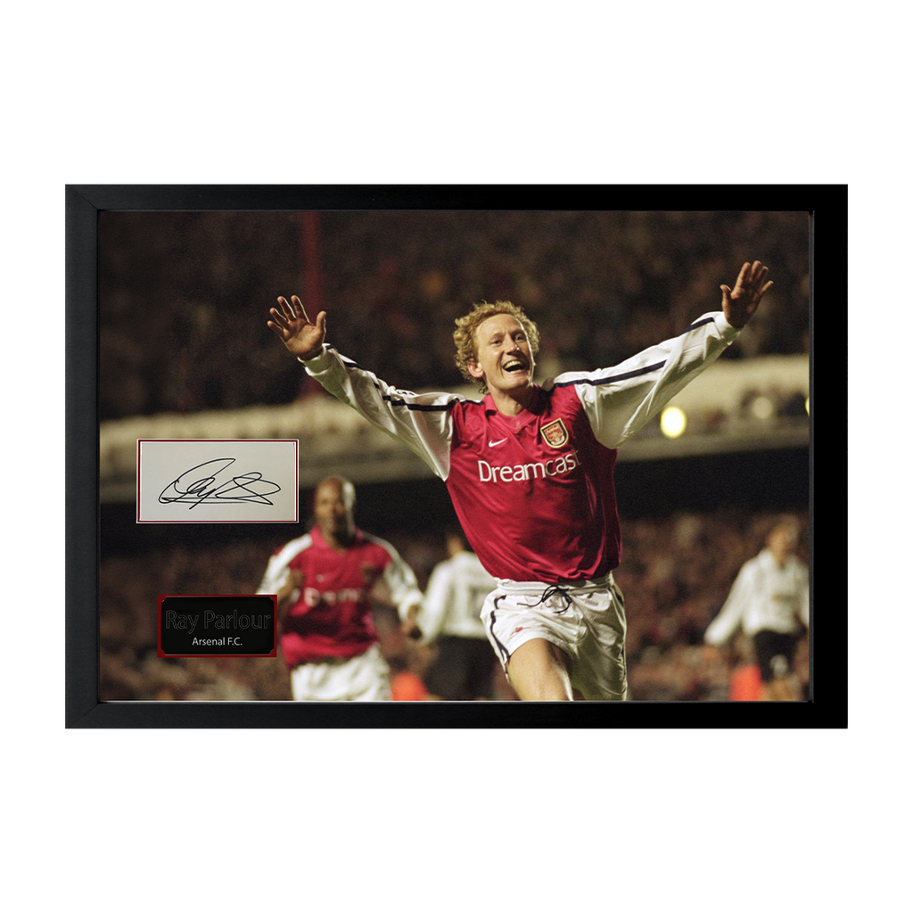 Ray Parlour Signed Arsenal Cut Iconic Frame (ACG Cert)