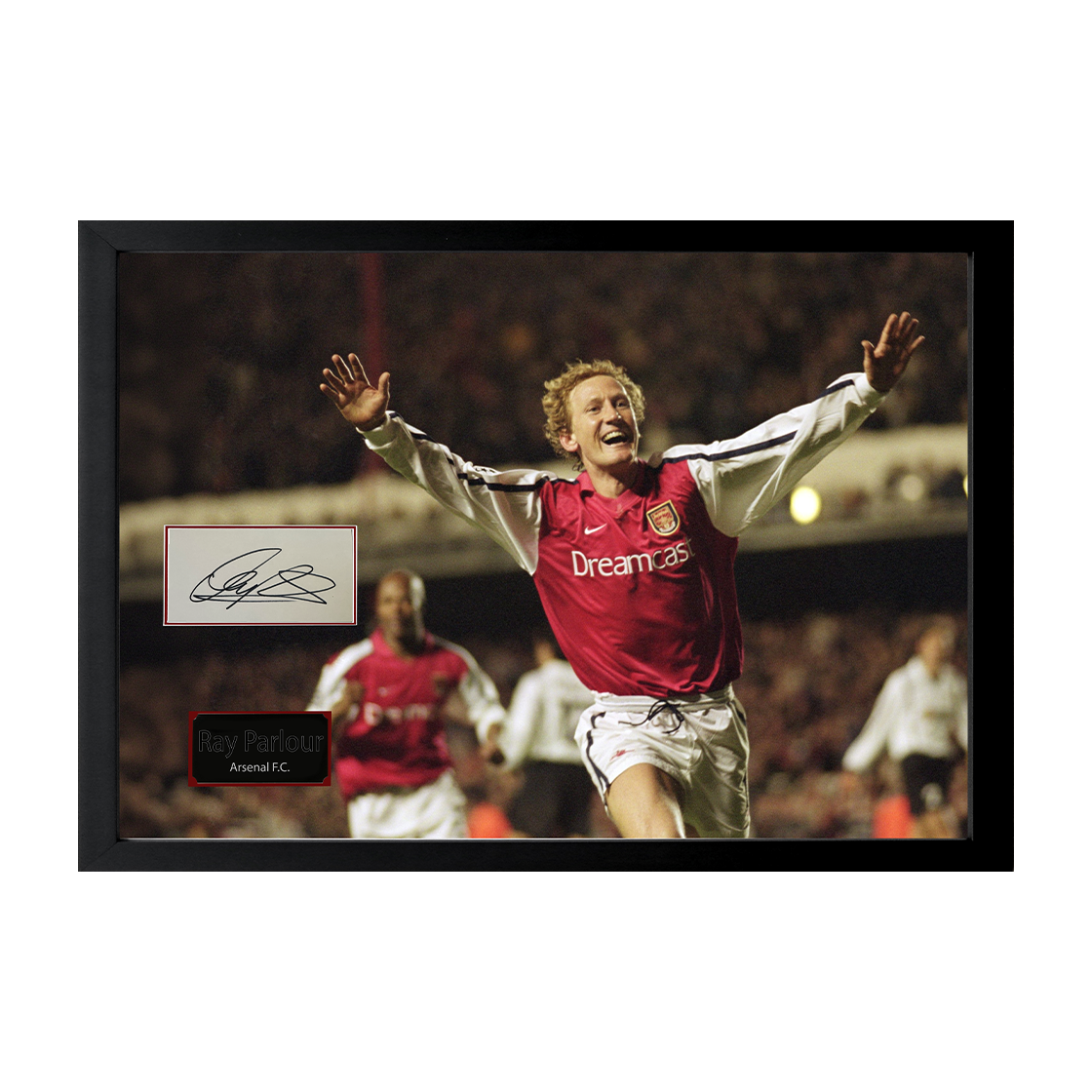 Ray Parlour Signed Arsenal Cut Iconic Frame (ACG Cert)