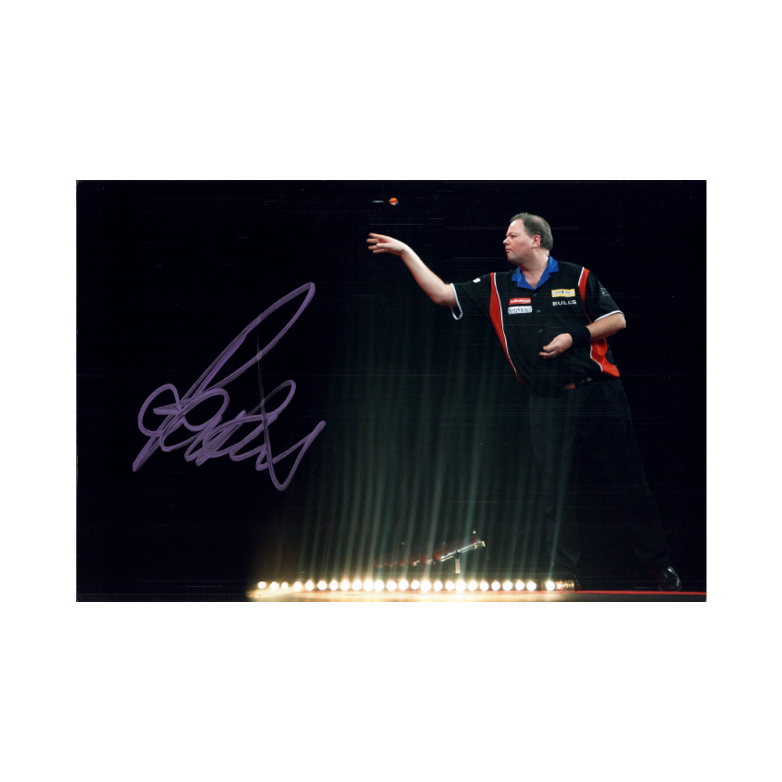 Raymond van Barneveld Signed 12x8 Image