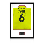 Reece James Match-Worn & Signed Rotherham United Shirt Premium Frame
