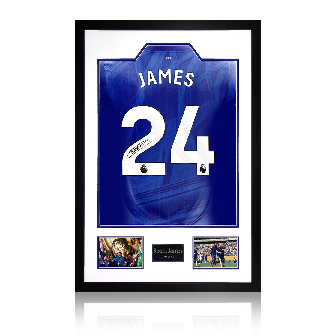Reece James Signed Chelsea Shirt Premium Frame (ACG Cert)