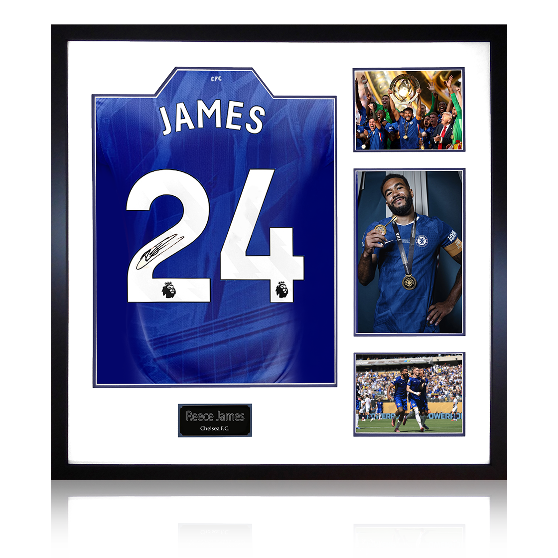 Reece James Signed Chelsea Shirt Elite Frame (ACG Cert)