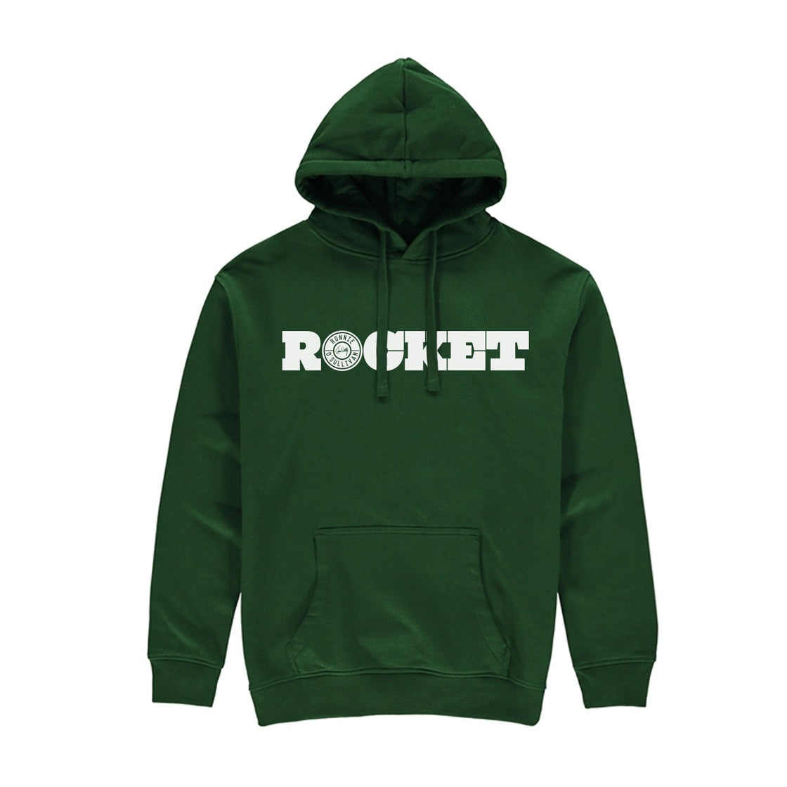 Rocket Retro Hoodie - Bottle Green