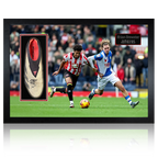 Rhian Brewster Signed & Match-Worn Sheffield United Boot Iconic Frame #2