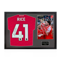 Declan Rice Signed Arsenal Champions Shirt Classic Frame (ACG Cert)