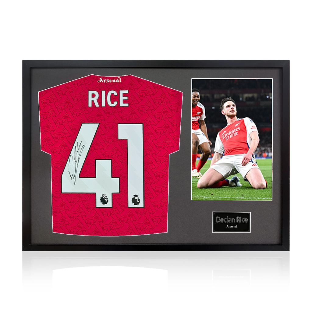 Declan Rice Signed Arsenal Shirt Classic Frame (ACG Cert)
