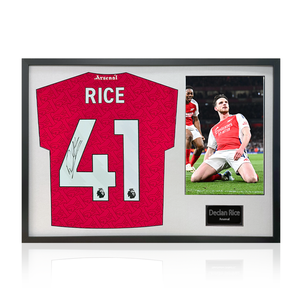 Declan Rice Signed Arsenal Shirt Classic Frame (ACG Cert)