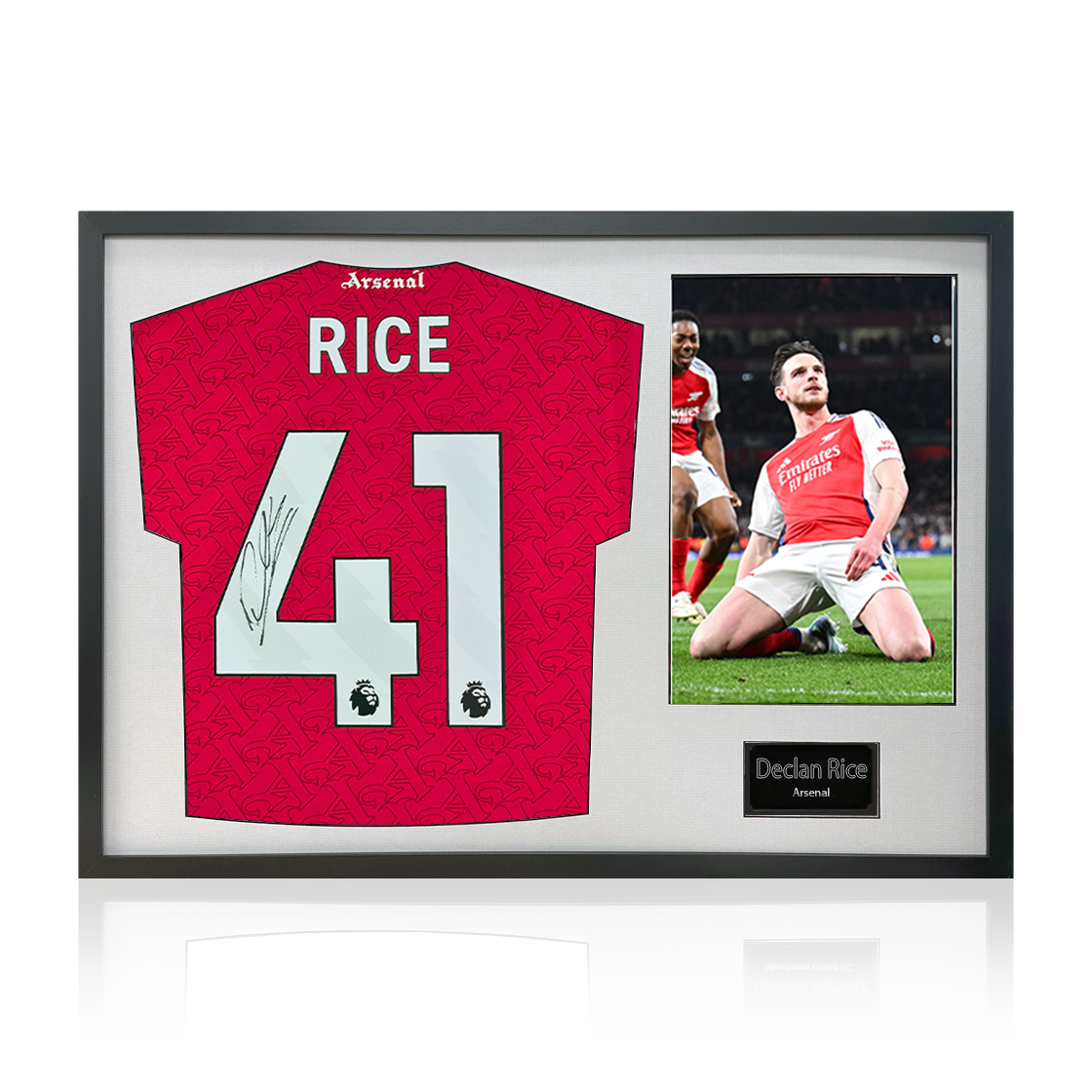 Declan Rice Signed Arsenal Shirt Classic Frame (ACG Cert)