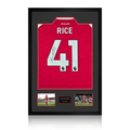 Declan Rice Signed Arsenal Shirt Premium Frame (ACG Cert)