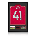 Declan Rice Signed Arsenal Shirt Premium Frame (ACG Cert)