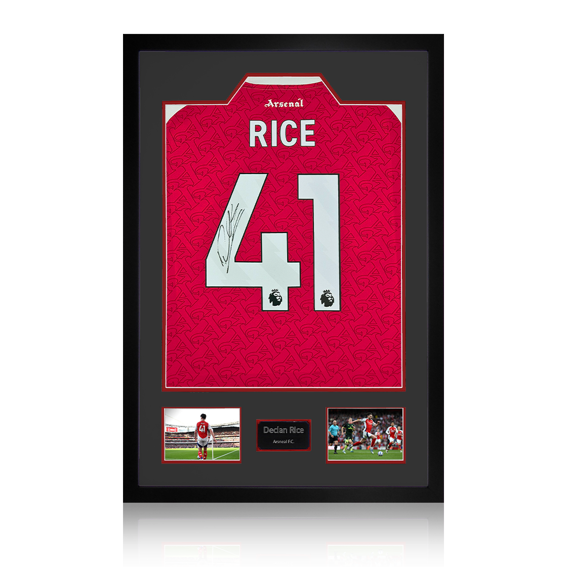 Declan Rice Signed Arsenal Shirt Premium Frame (ACG Cert)