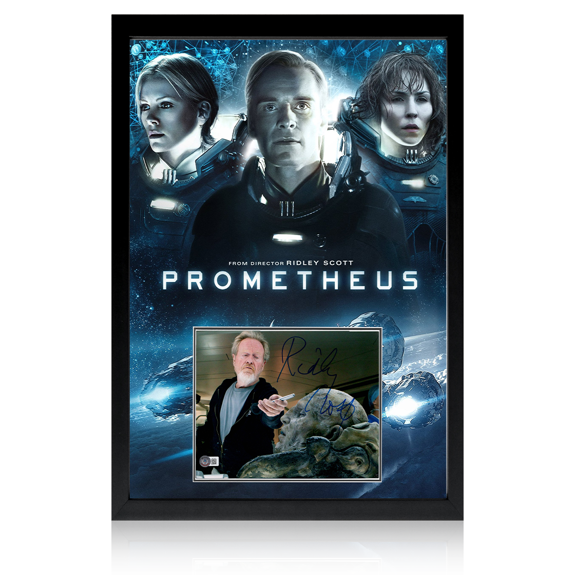 Ridley Scott Signed Prometheus Image Iconic Frame (Beckett)
