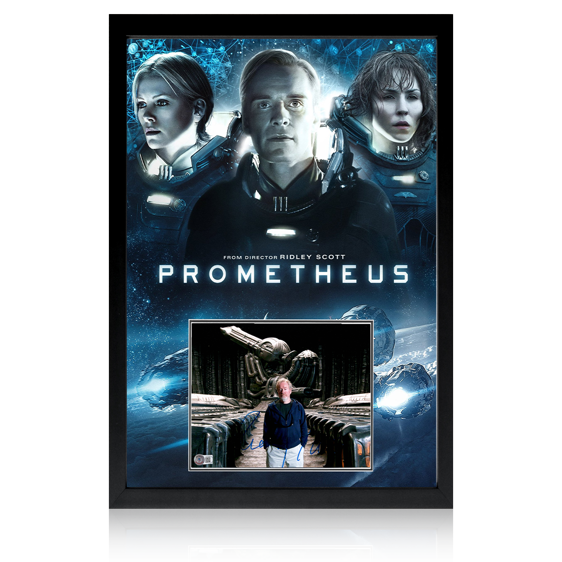 Ridley Scott Signed Prometheus Image Iconic Frame (Beckett)