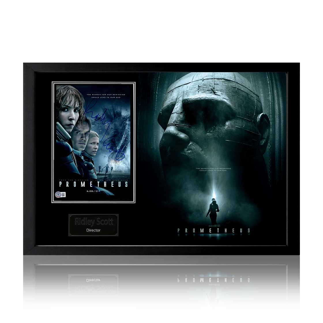 Ridley Scott Signed Prometheus Image Iconic Frame (Beckett)