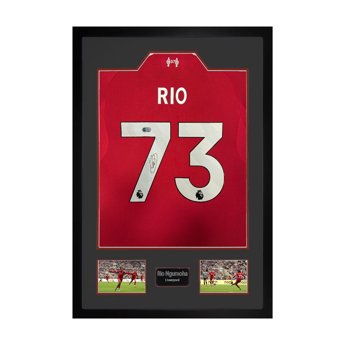 Rio Ngumoha Signed Liverpool Shirt Premium Frame (ACG Cert)