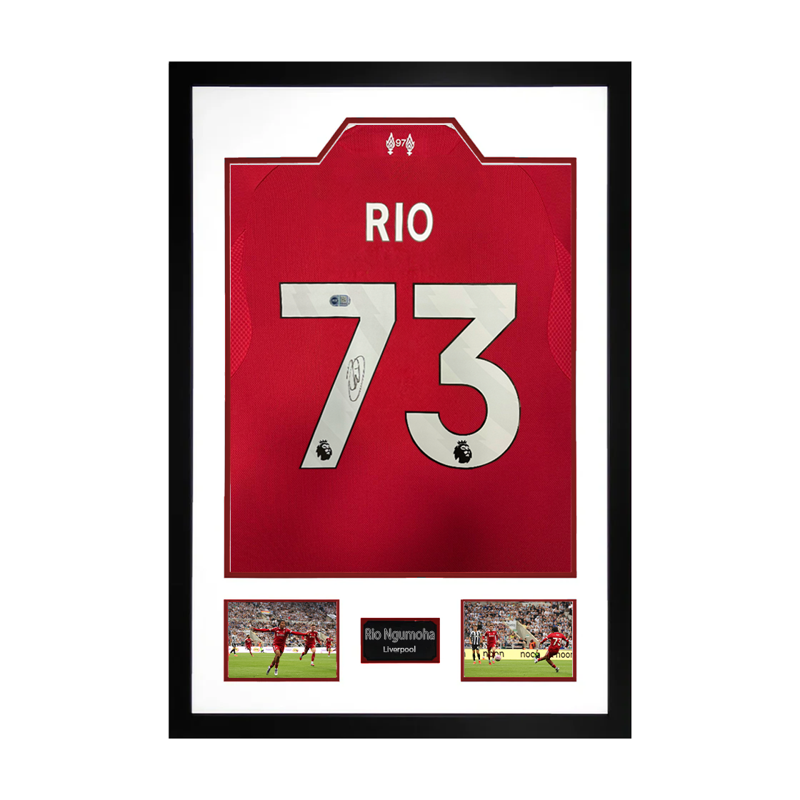Rio Ngumoha Signed Liverpool Shirt Premium Frame (ACG Cert)