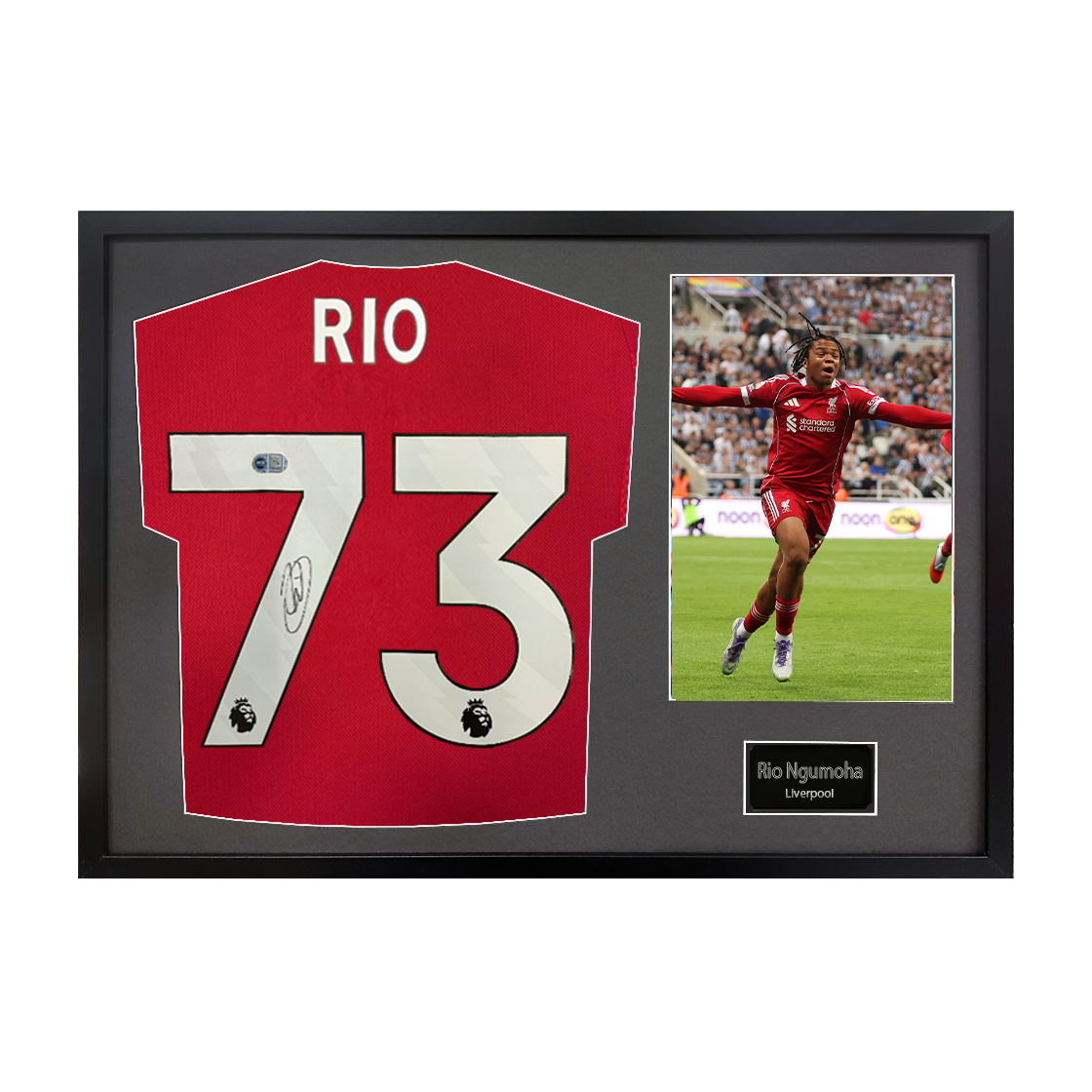 Rio Ngumoha Signed Liverpool Shirt Classic Frame (ACG Cert)