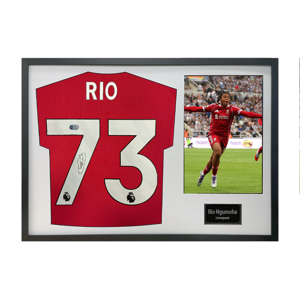 Rio Ngumoha Signed Liverpool Shirt Classic Frame (ACG Cert)