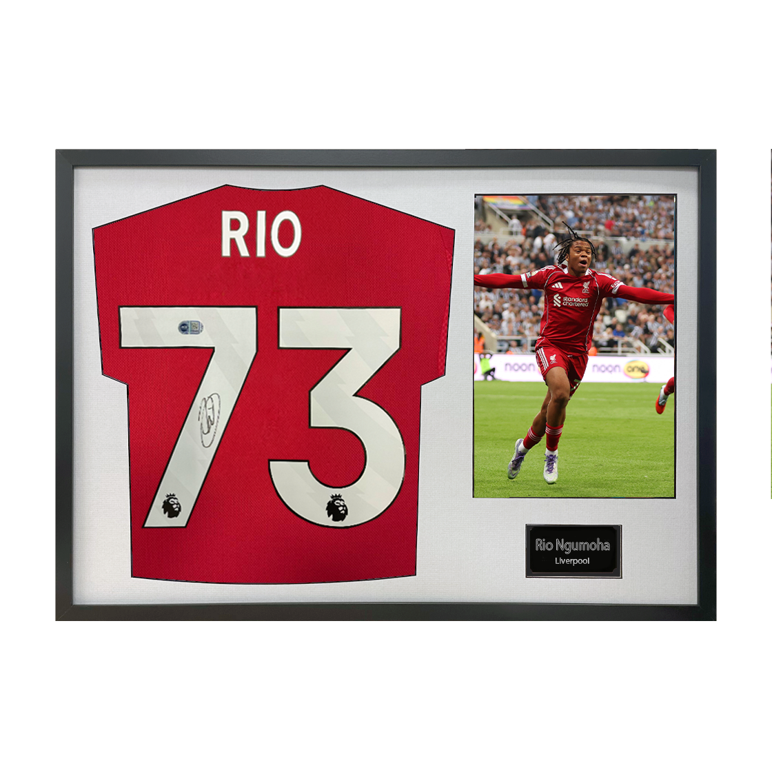 Rio Ngumoha Signed Liverpool Shirt Classic Frame (ACG Cert)