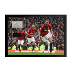 Rio Ferdinand Signed Manchester United Cut Iconic Frame (ACG Cert)