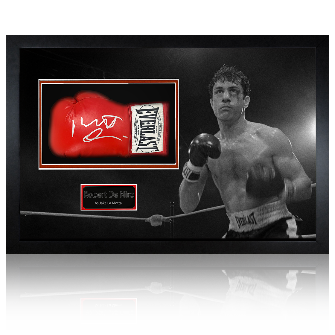 Robert De Niro Signed Raging Bull Boxing Glove Iconic Frame #2 (Beckett)