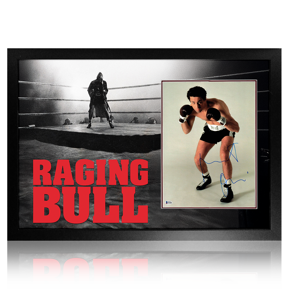 Robert De Niro Signed Raging Bull Image Premium Frame (ACG Cert)