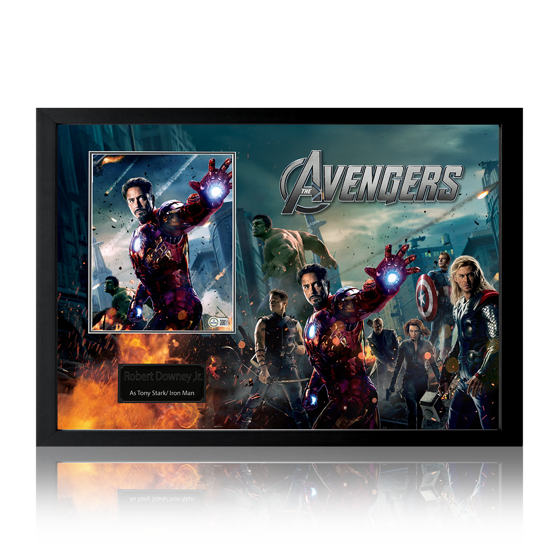 Robert Downey Jr. Signed The Avengers Image Iconic Frame (AFTAL Authentication)