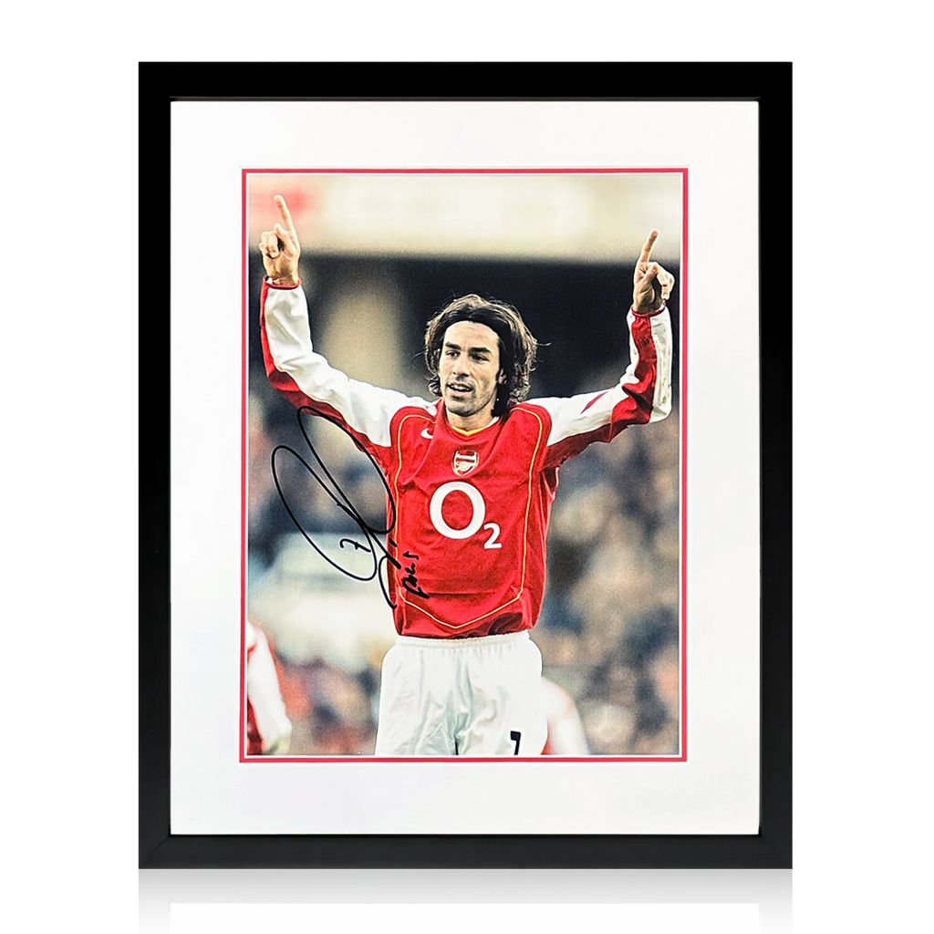 Robert Pires Signed Arsenal Image Compact Frame