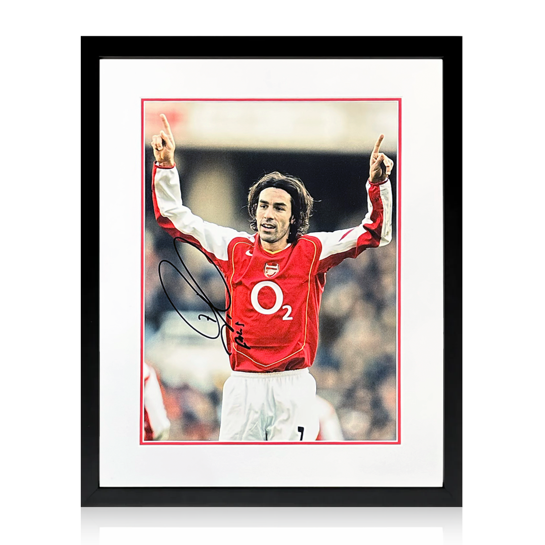 Robert Pires Signed Arsenal Image Compact Frame