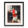 Robert Pires Signed Arsenal Image Deluxe Mount Frame