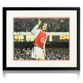 Robert Pires Signed Arsenal Image Deluxe Mount Frame
