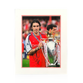 Robert Pires Signed Arsenal Image Deluxe Mount