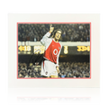 Robert Pires Signed Arsenal Image Deluxe Mount