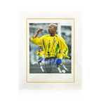 Roberto Carlos Signed Brazil Image Deluxe Mount