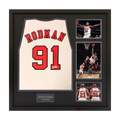 Dennis Rodman Signed Chicago Bulls Jersey Elite Frame (JSA)