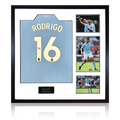 Rodri Signed 23/24 Manchester City Shirt Elite Frame